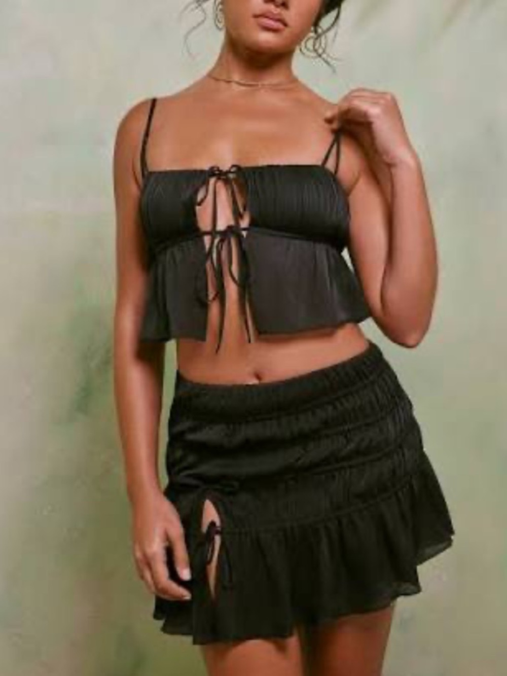 Oh Polly shirred tie top